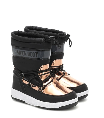 Shop Moon Boot Girl Soft Wp Snow Boots In Black