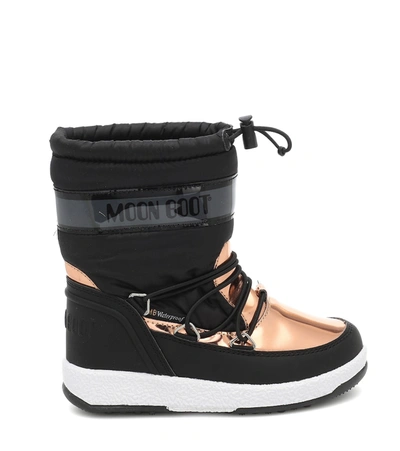 Shop Moon Boot Girl Soft Wp Snow Boots In Black