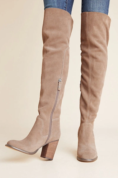 Shop Kelsi Dagger Brooklyn Logan Over-the-knee Boots In Grey