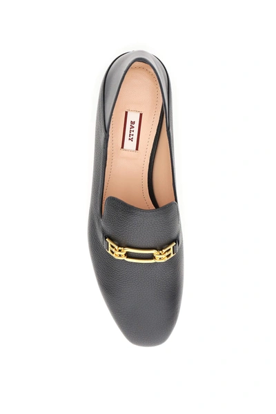 Shop Bally Darcie Slipper In 0100 Black