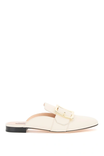 Shop Bally Janelle Mules In 03015 Bone 15