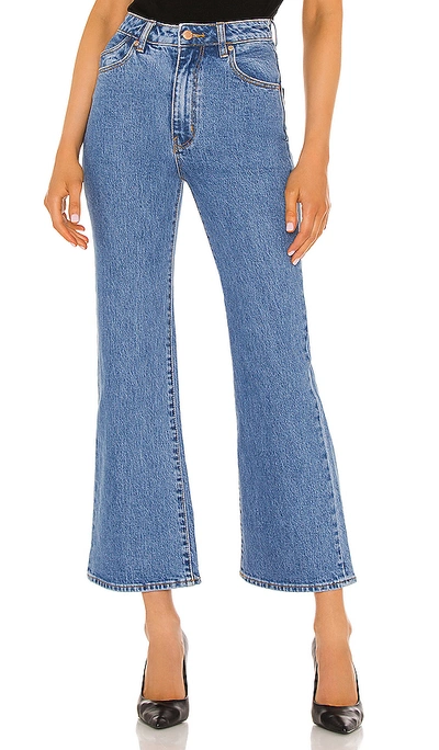 Shop Rolla's Eastcoast Crop Flare Jean In Cindy Blue