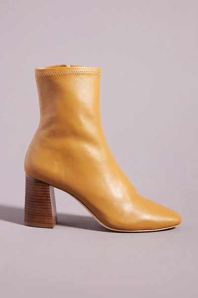 Shop Loeffler Randall Elise Heeled Ankle Boots In Beige