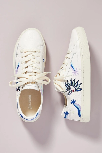 Shop Soludos Cosmic Star Sneakers In White