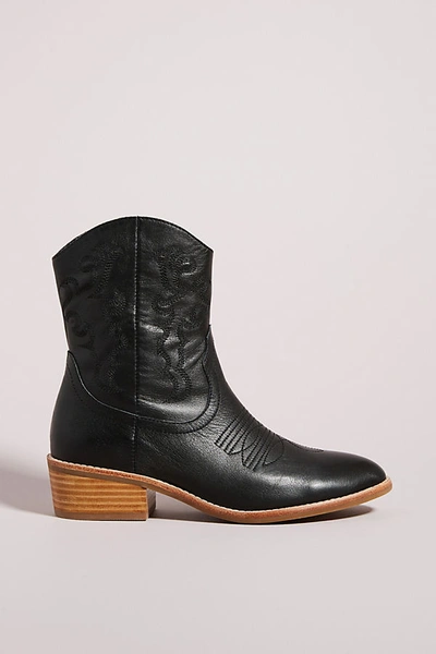 Shop Silent D Zofie Western Boots In Black