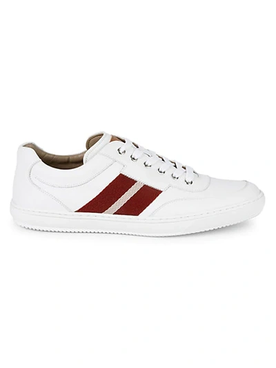 Shop Bally Oriano Leather Sneakers
