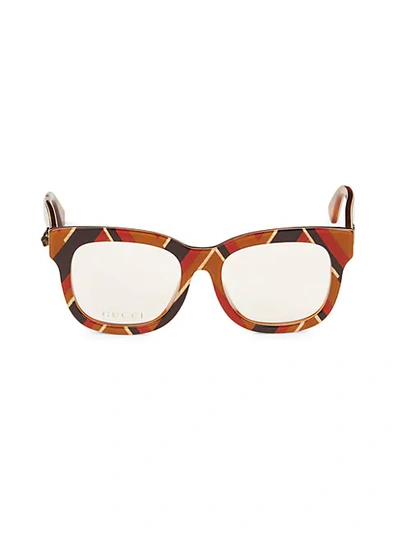 Shop Gucci 52mm Square Optical Glasses