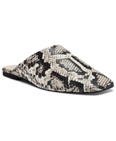 Shop Vince Camuto Women's Larsina Square-toe Mules Women's Shoes In Snake