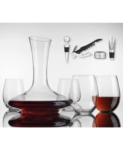 Shop Godinger Monterey 9 Piece Wine Decanter Set In Clear