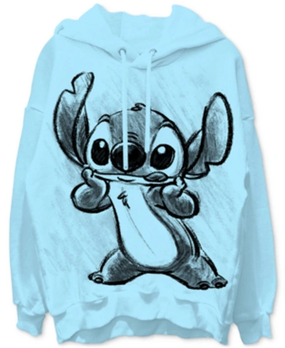 Shop Disney Stitch Graphic Boyfriend Hoodie In Blue