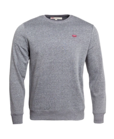Shop Levi's Men's Bailey Logo Crew-neck Sweatshirt In Steel Gray D/d
