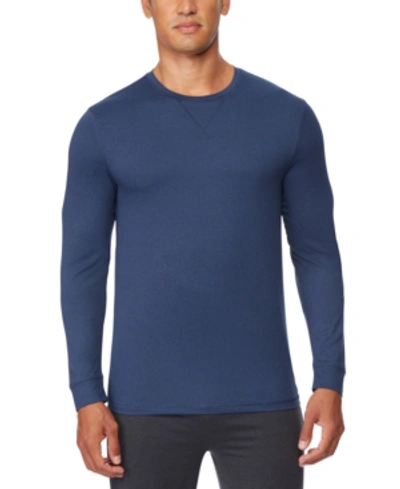 Shop 32 Degrees Men's Ultra Lux Long-sleeve Sleep T-shirt In Ht Deep Pacific