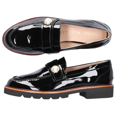 Shop Stuart Weitzman Women Loafers Manila Pearl In Black