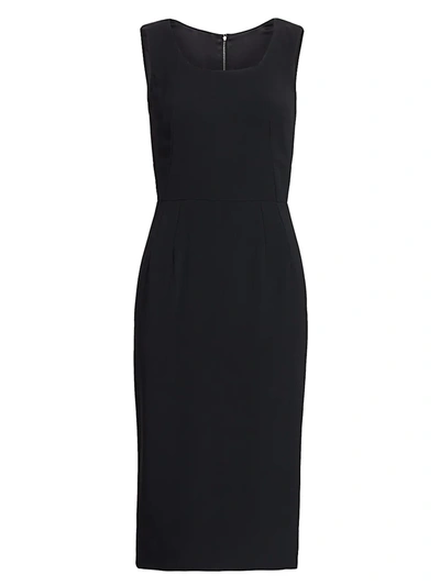 Shop Dolce & Gabbana Women's Cady Sheath Dress In Black