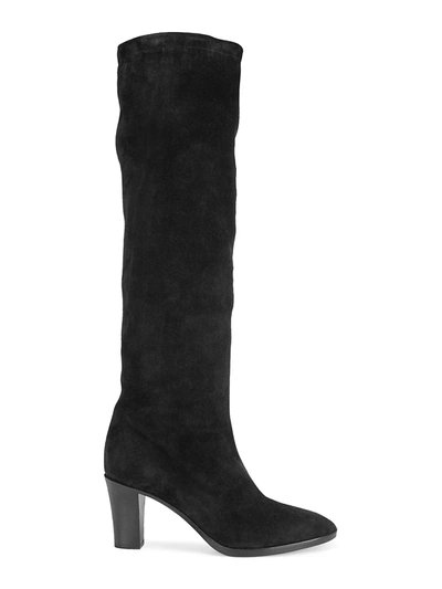 Shop Vince Women's Casper Knee-high Suede Boots In Black