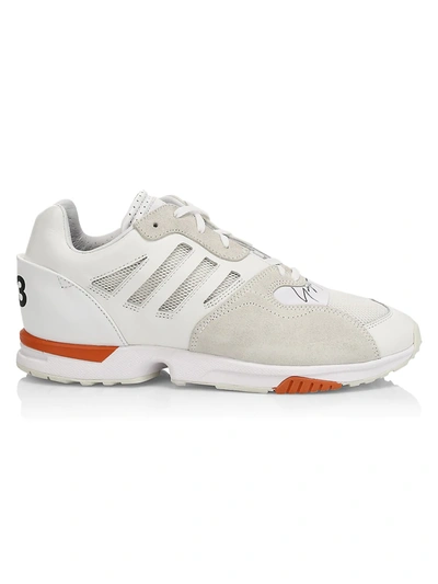 Shop Y-3 Zx Run Deconstructed Runners In Off White