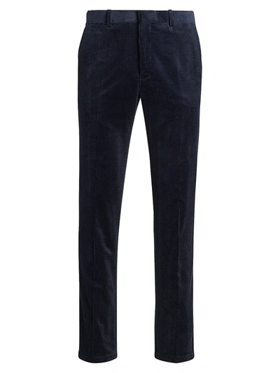 Shop Polo Ralph Lauren Men's Corduroy Suit Trousers In Navy