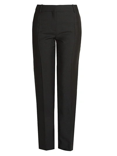 Shop Valentino Women's Wool & Mohair Tuxedo Pants In Nero