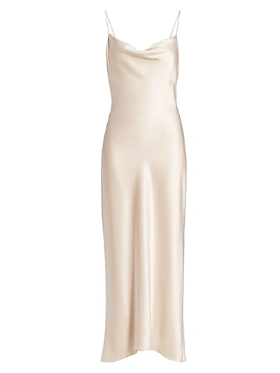 Shop Alice And Olivia Women's Harmony Slip Gown In Taupe
