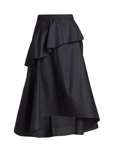 Shop 3.1 Phillip Lim / フィリップ リム Ruffle Front Midi Skirt In Black