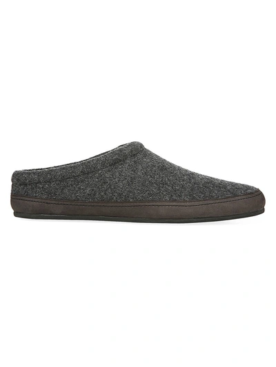 Shop Vince Men's Howell Shearling-lined Wool Slippers In Charcoal