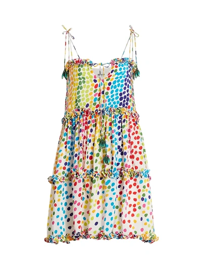 Shop All Things Mochi Blessica Dot Mini Dress In Multi Dots