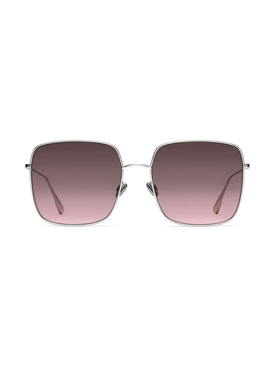 Shop Dior Stellaire1 59mm Square Sunglasses In Brown Pink