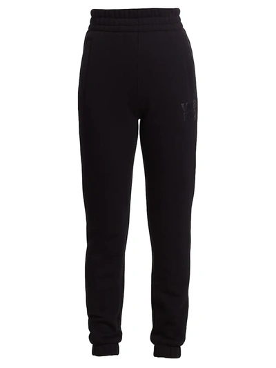 Shop Alexander Wang T Foundation Terry Slim-fit Sweatpants In Black