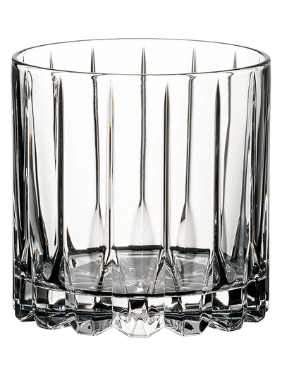 Shop Riedel Set Of Two Crystal Rocks Glasses