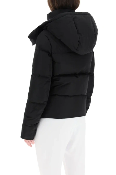 Shop Dsquared2 Down Jacket With Logo In Black,white