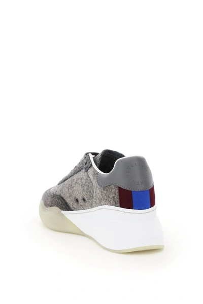 Shop Stella Mccartney Runner Loop Eco Felt Sneaker In Grey,white