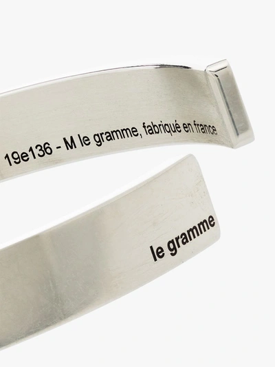 Shop Le Gramme Sterling Silver Le 21g Ribbon Polished Bracelet