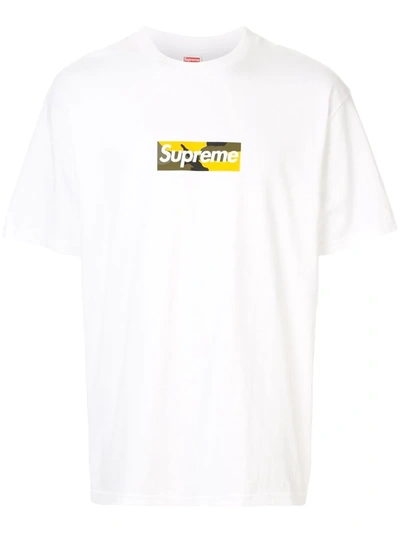 Shop Supreme Brooklyn Box Logo T-shirt In White