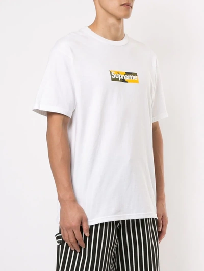 Shop Supreme Brooklyn Box Logo T-shirt In White