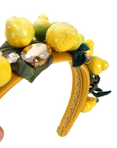 Shop Dolce & Gabbana Hair Accessories In Yellow