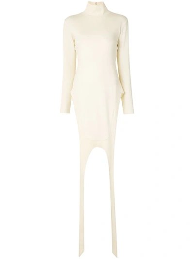 Shop Ambush Apron Jersey Roll Neck Top In White