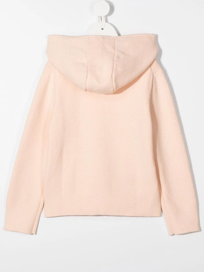 Shop Chloé Knitted Double Pocket Jacket In Neutrals