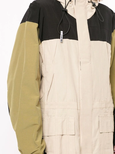 Shop Miharayasuhiro Resize Mountain Parka Coat In Neutrals