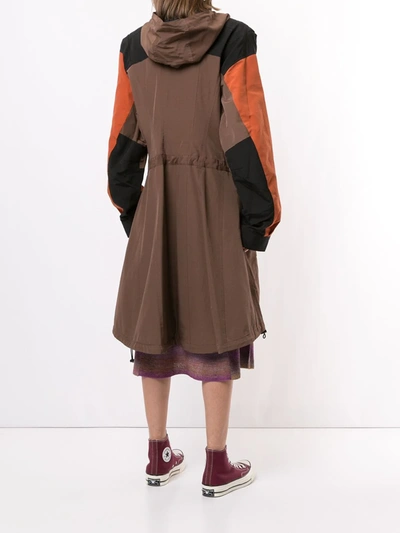 Shop Miharayasuhiro Resize Mountain Parka Coat In Brown