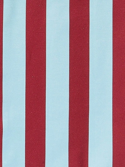 La Doublej Stripe-print Cotton Apron In Blue