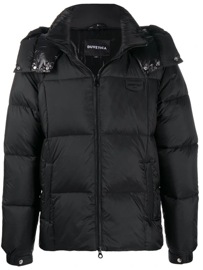 Shop Duvetica Square-quilted Puffer Jacket In Black