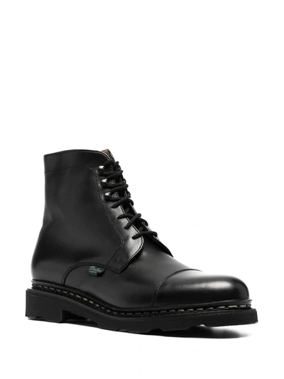 Paraboot Clamart Cap Toe Boots In Black