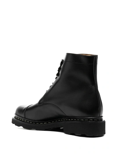 Paraboot Clamart Cap Toe Boots In Black