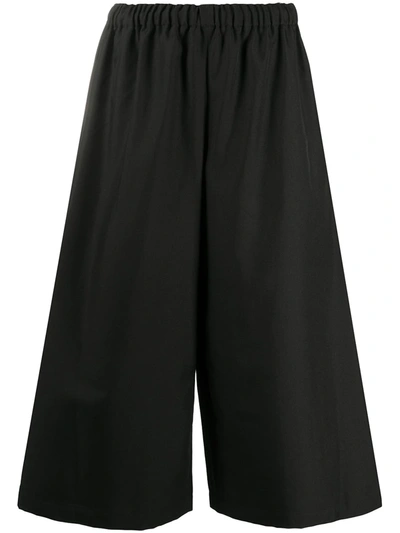 Shop Comme Des Garçons Comme Des Garçons Wide-leg Culottes In Black