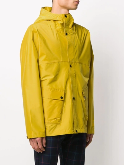 Shop Ps By Paul Smith Recycled Polyester Rain Jacket In Yellow