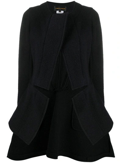 Shop Comme Des Garçons Flared Tailored Jacket In Black