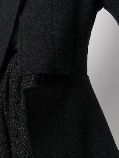 Shop Comme Des Garçons Flared Tailored Jacket In Black