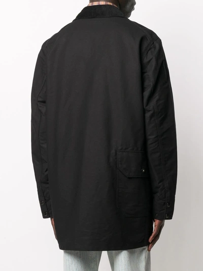 Shop Engineered Garments Multi-pocket Field Jacket In Black