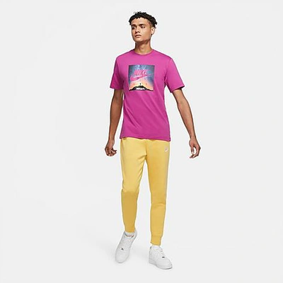 Shop Nike Sportswear Club Fleece Jogger Pants In Yellow