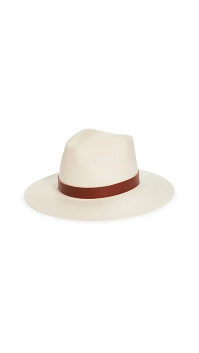 Shop Janessa Leone Sable Hat In Off White